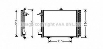 AVA QUALITY COOLING pea5295d -  Конденсатор, кондиционер